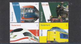 Netherlands Pays Bas 2005 TRANSPORT: Modern Trains. Block Of 4v, MNH** - Trains