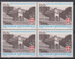 1973 , Mi 1429 ** (5) -  4er Block Postfrisch - 100 Jahre Erste Wiener Hochquellenleitung - Ongebruikt