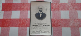 Adolphe Du Cellier Geb.  Templeuve 18/05/1866 - Burgemeester Templeuve - Gest. Templeuve 2/03/1921 - Images Religieuses