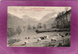 65 Les Hautes Pyrénées ARGELES GAZOST Entrée Des Gorges De Luz Et Cauterets Pic De Viscos  Troupeau De Moutons - Argeles Gazost