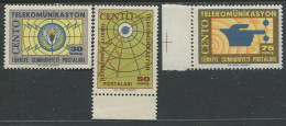 Turkey:Unused Stamps Serie Telecommunication, 1965, MNH - Neufs