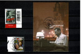 2003 3167/68 & BL103 (3169)  Postfris Met 1édag  Stempel : HEEL MOOI ! MNH Avec Cachet 1er Jour “George Simenon” - Nuovi