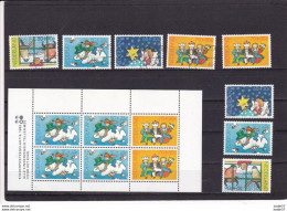 1983 Kinderzegels NVPH Serie 1295-1298 Met Velrand Rij 4**) + Blok 1299 MNH**) + Used - Nuevos