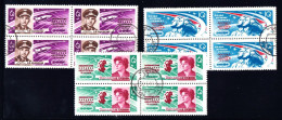 RUSSIE / URSS 1963 - Cosmos Vostok 5 & 6, Série Complète Blocs De 4 Oblitérés - Used Stamps