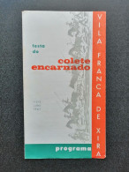 Portugal Dépliant Festa Do Colete Encarnado 1967 Vila Franca De Xira Programme Fête Corrida Bullfight Party Flyer - Dépliants Touristiques