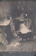 Dackel Teckel Bassotto Dachshund Dog Playing W Accordion Old Postcard Moscow Russia 1916 - Dogs