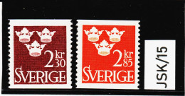 JSK/15 SCHWEDEN 1965 Michl 538/39 ** Postfrisch ZÄHNUNG SIEHE ABBILDUNG - Ongebruikt