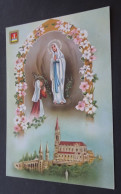 Lourdes - L'Apparition Et La Basilique - Edlux, A. Doucet Et Fils, Lourdes - Lourdes