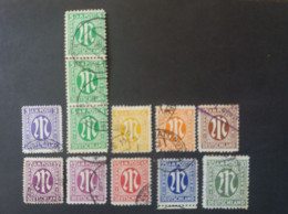 GERMANY ALLEMAGNE DEUTSCHES ZONE ACCUP. AMERICANA 1946 IMPRESSIONE DI BRAUNSCHWEIG CAT. YVERT N.3/14 - Used