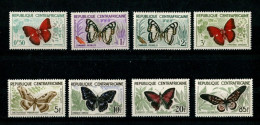 V - REP CENTRAFRICAINE - Année 1960-61 :  N° Y&T 4/11 (papillons) -  (8 Timbres  Tous NSC **) - Central African Republic