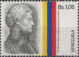 177910 MNH VENEZUELA 1986 BICENTENARIO DEL ACTO DE FRANCISCO MIRANDA A FAVOR DE LA LIBERACION DE AMERICA - Venezuela