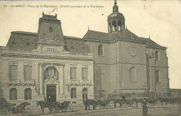 72  LE MANS - PLACE DE LA REPUBLIQUE - CREDIT LYONNAIS ET LA VISITATION (ref 6599) - Le Mans