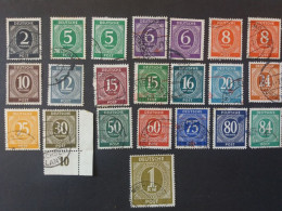 GERMANY ALLEMAGNE EMPIRE DEUTSCHES ZONES A.A.S. 1946 NUMERI AL CENTRO CAT. YVERT N.2/27 - Used