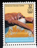 204360667 1996 (XX) SCOTT 3068Q POSTFRIS MINT NEVER HINGED - OLYMPIC GAMES - MEN S SWIMMING - Neufs