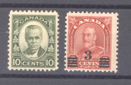 Canada  :  Yv  156-57  * - Unused Stamps