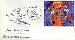 Israël - FDC - Living In A World Of Mutual Respect                           - FDC