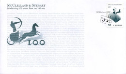 Canada - FDC -  McClelland & Stewart  100 Years                                    - 2001-2010