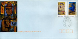 Australië  - FDC -  Heidelberg And Heritage The Modern 9 X 5s                                   - FDC