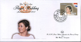 Guyana - FDC - Royal Wedding : Willem-Alexander En Maxima Zorrequieta      - Guyane (1966-...)