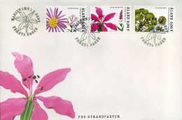 Aland - FDC -  Bloemen                                    - Ålandinseln