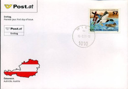 Oostenrijk - FDC - Eenden                         - FDC