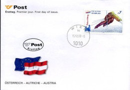 Oostenrijk - FDC - FIS Alpine Ski WM 2001                         - FDC