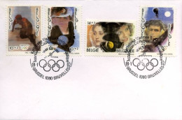 België - FDC - 2439/42  -  OLympische Spelen                                - 1991-2000