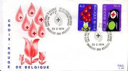 België - FDC - 1705/06  -  Belgische Rode Kruis                                - 1971-1980