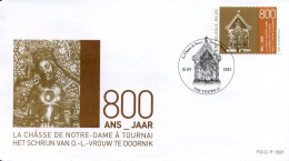 België - FDC - 3425  -  Schrijn Van O.L.V. Te Tournai                                - 1991-2000