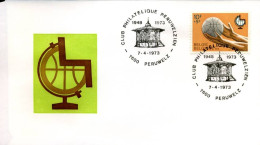 België - FDC - 1666  -  Wereldkampioenschap Basketball Gehandicapten                          - 1971-1980