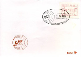 België - FDC - Frankeervignet ATM - ATM6A - Belgica '82 7F                                - Andere & Zonder Classificatie