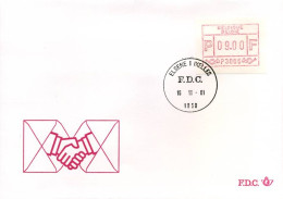 België - FDC - Frankeervignet ATM - ATM6 9F                                - Other & Unclassified