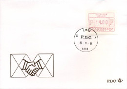 België - FDC - Frankeervignet ATM - ATM1 14F                                - Other & Unclassified