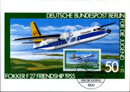 Bundespost - MK - Für Die Jugend : Fokker F27 Friendship 1955 - Autres & Non Classés