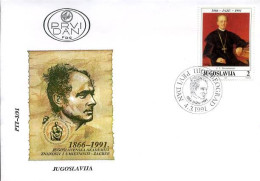 Joegoslavië - FDC - J.J. Strossmayer                           - Andere & Zonder Classificatie