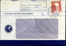 Cover - 40 Cts Taxe  - 'Fleurop-Interflora' - Storia Postale
