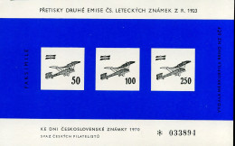 Pretisky Prvni Emise Cs. Leteckych Snamek Z.R. 1923 - Faksimile - Storia Postale