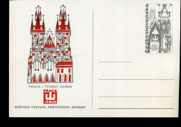 Post Card - World Philatelic Exhibition PRAGA  '68 - Tynsky Chram - Cartes Postales