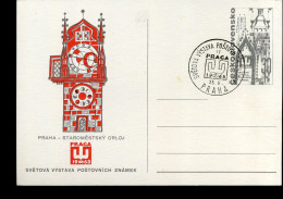 Post Card - World Philatelic Exhibition PRAGA  '68 - Staromestsky Orloj - Postales