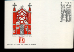 Post Card - World Philatelic Exhibition PRAGA 1968 - Vladislavsky Sal - Cartoline Postali