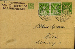 Postcard To Vienna - 'Hofapotheke C. Brem, Marienbad' - Postcards