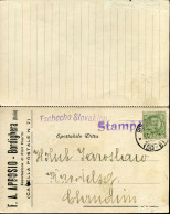 Cartolina Postale - To Chrudim, Austria-Ungheria - 'F.A. Aprosio - Bordighera' - Poststempel