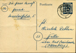 Postcard From Herne To Bad Zwischenahn - 1946 - Autres & Non Classés