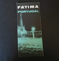 Portugal Dépliant Touriste Fátima Sanctuaire Leiria Nazaré Batalha Alcobaça SNI C. 1950 Fátima Shrine Tourist Flyer - Tourism Brochures