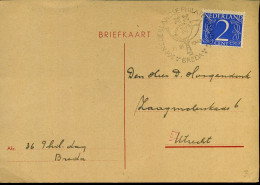 Postkaart - Stempel :36e Ned. Philatelistendag, Breda 11 Sept. 1948 - Briefe U. Dokumente