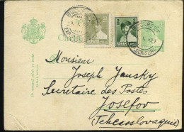 Postcard To Josefov, Czechoclovakia - 1929 - Covers & Documents