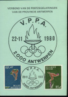 1372/73 Op Kaart - V.P.P.A. Verbond Van De Postzegelkringen Van De Provincie Antwerpen - Covers & Documents