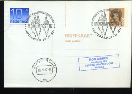 Briefkaart - Stempel : Mokumpost '87, Nationale Postzegeltentoonstelling - Briefe U. Dokumente