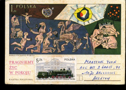 Postcard Polska - Train - Treinen