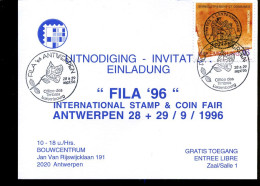 Enregistrement Et Domaines Bicentenaire - Fila 96 Antwerpen, Office Des Timbres Luxembourg - Covers & Documents